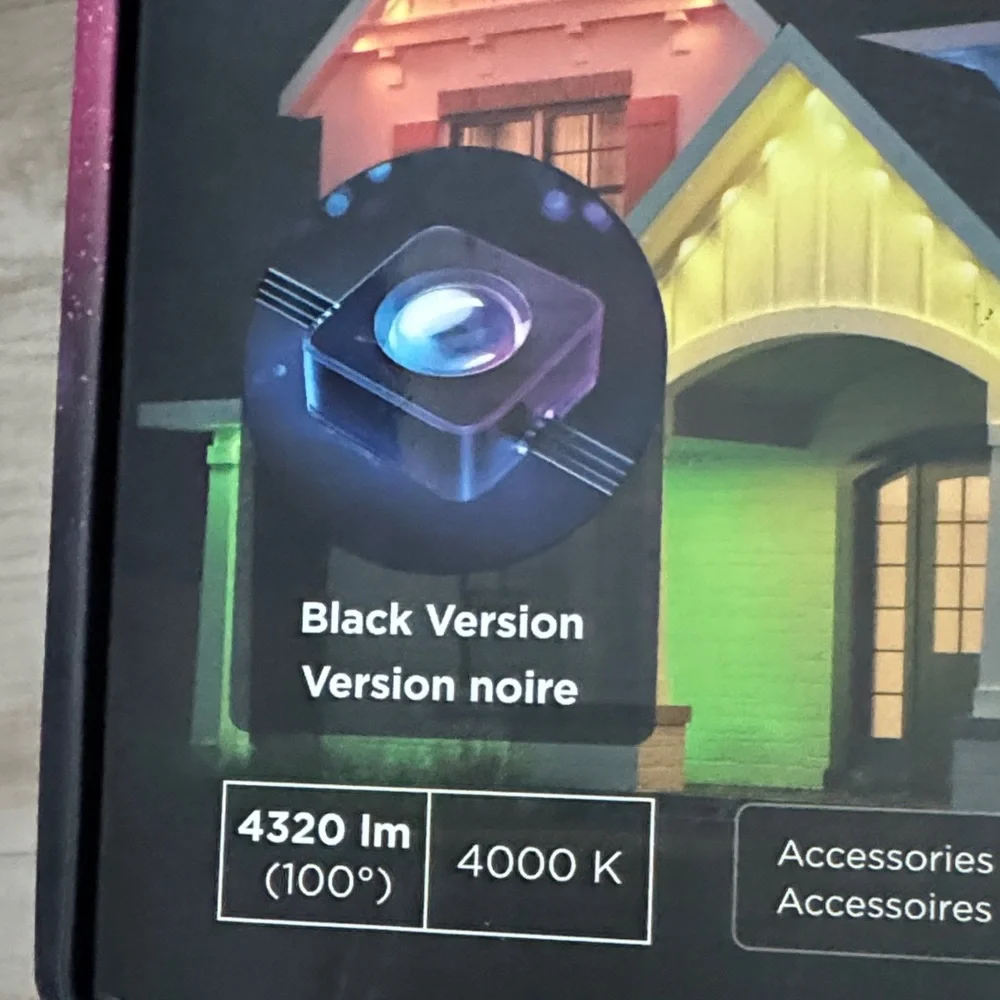 Permanent Outdoor Lights Elite 150 Feet- Multicolor- New in box unopened.